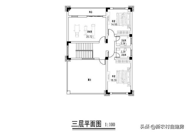 介紹一款實用又美觀的三層小別墅設(shè)計圖，從外形上看這棟別墅，簡約、大方