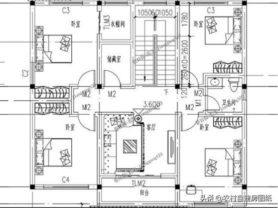 這套帶柴火灶和堂屋二層小別墅設(shè)計圖，讓你有面子還住的舒適