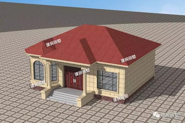 一層別墅設(shè)計(jì)圖，不僅漂亮，建起來才十多萬