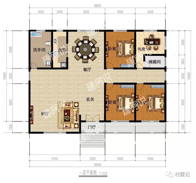 10款一層別墅設(shè)計(jì)圖，最低只要16萬，造價(jià)實(shí)惠，是真正值得建的好房子