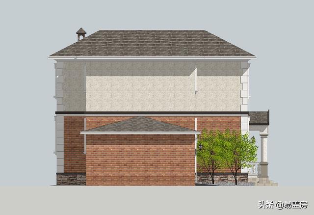 二層農(nóng)村別墅設(shè)計(jì)圖，建成就是村里的標(biāo)桿別墅