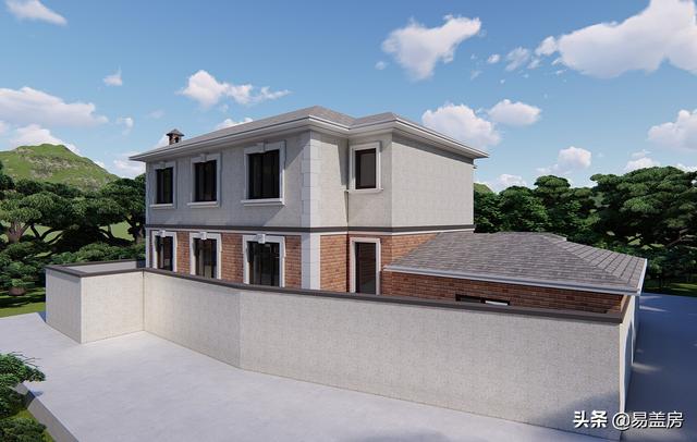 二層農(nóng)村別墅設(shè)計(jì)圖，建成就是村里的標(biāo)桿別墅