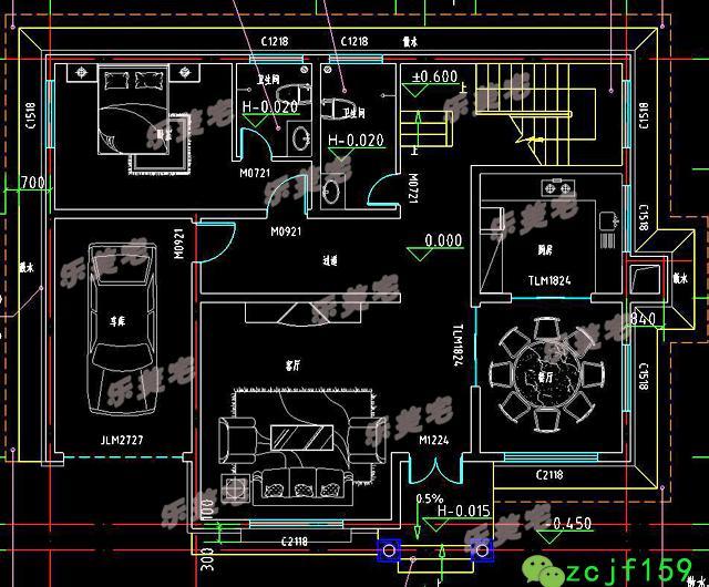 帶車(chē)庫(kù)鄉(xiāng)村二層別墅設(shè)計(jì)圖片，好看又簡(jiǎn)單，舒適性好