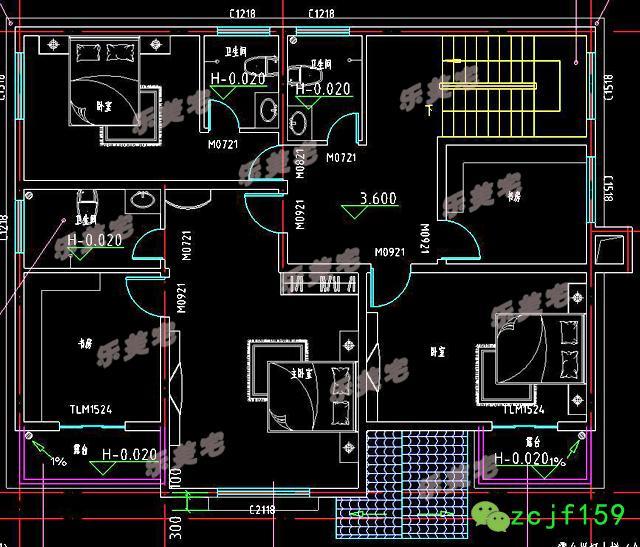 帶車(chē)庫(kù)鄉(xiāng)村二層別墅設(shè)計(jì)圖片，好看又簡(jiǎn)單，舒適性好