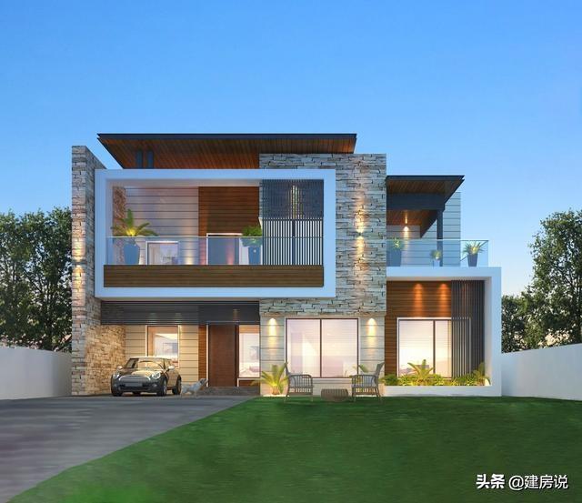這10款漂亮現(xiàn)代風別墅設(shè)計圖，建一棟，絕對在村里最拉風，美到爆！
