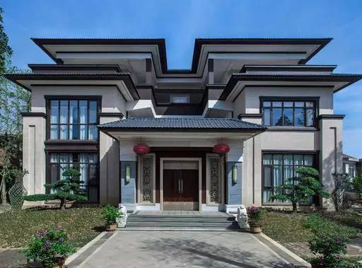 9棟新中式別墅設計圖，新中式原來這么美，怪不得那么多人建，心動了！