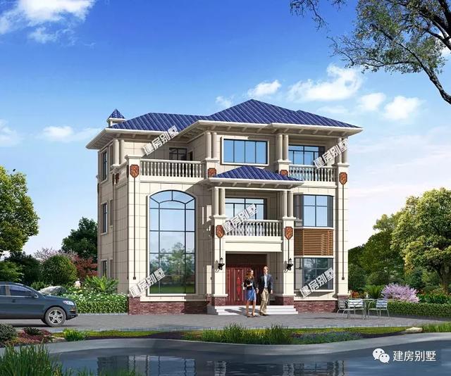 適合農(nóng)村建造的三層自建房設(shè)計(jì)圖，戶型比較的周正，簡(jiǎn)歐式的外觀不會(huì)容易過(guò)時(shí)