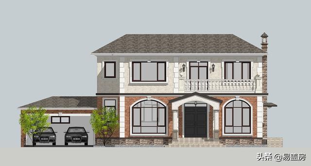 占地130平方米二層歐式自建別墅設(shè)計(jì)圖，在村里建一棟，人人見了都夸好！