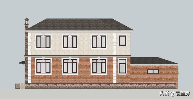 占地130平方米二層歐式自建別墅設(shè)計(jì)圖，在村里建一棟，人人見了都夸好！