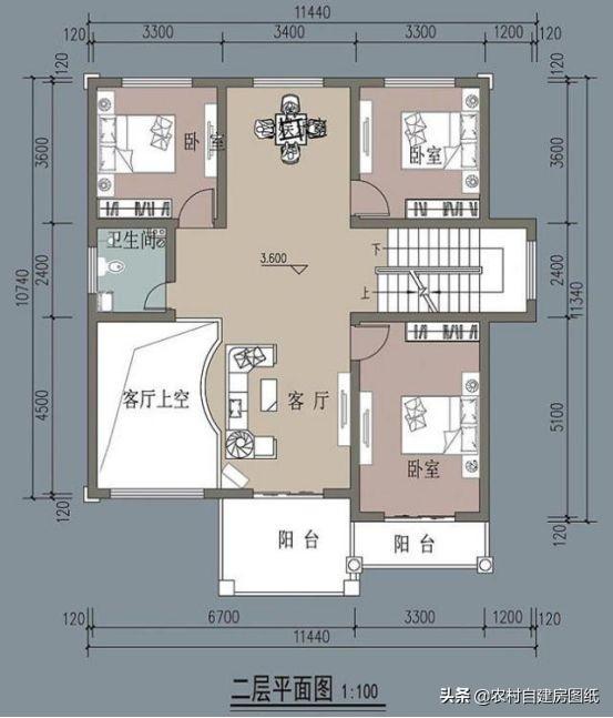 7室3廳帶車庫大別墅設計圖，空間利用率高，居住舒適