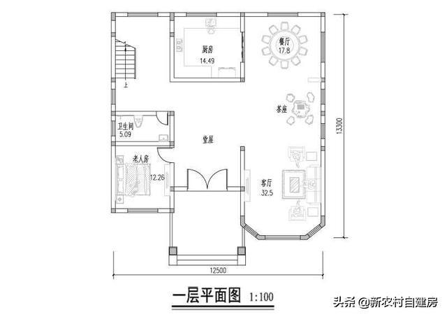 推薦一款農(nóng)村自建三層別墅設(shè)計圖，外觀奢華壯麗，室內(nèi)布局更是贊