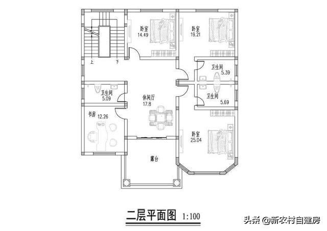 推薦一款農(nóng)村自建三層別墅設(shè)計圖，外觀奢華壯麗，室內(nèi)布局更是贊