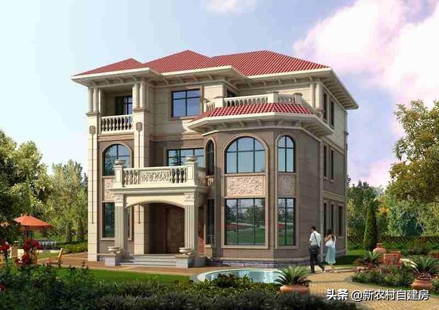 推薦一款農(nóng)村自建三層別墅設(shè)計圖，外觀奢華壯麗，室內(nèi)布局更是贊