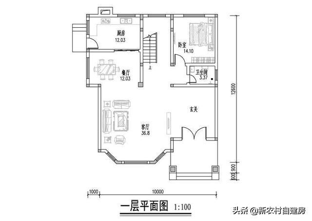 這樣的二層別墅設計圖，外觀大氣不談，主要是舒適！