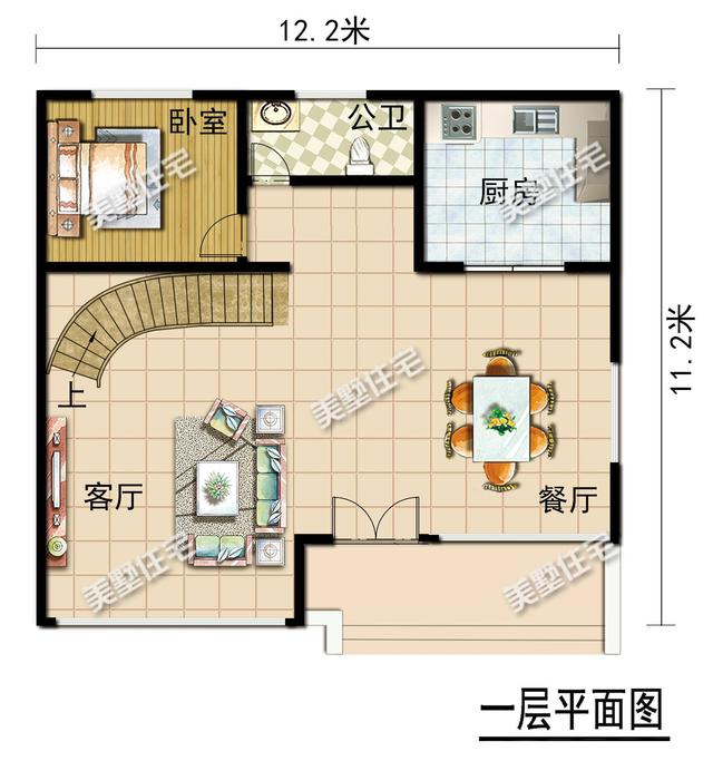 這款二層別墅設(shè)計(jì)圖，時(shí)尚大氣，絕對(duì)不比城里房差，值得你收藏！