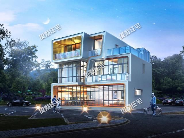 這款二層別墅設(shè)計(jì)圖，時(shí)尚大氣，絕對(duì)不比城里房差，值得你收藏！