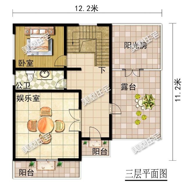 這款二層別墅設(shè)計(jì)圖，時(shí)尚大氣，絕對(duì)不比城里房差，值得你收藏！
