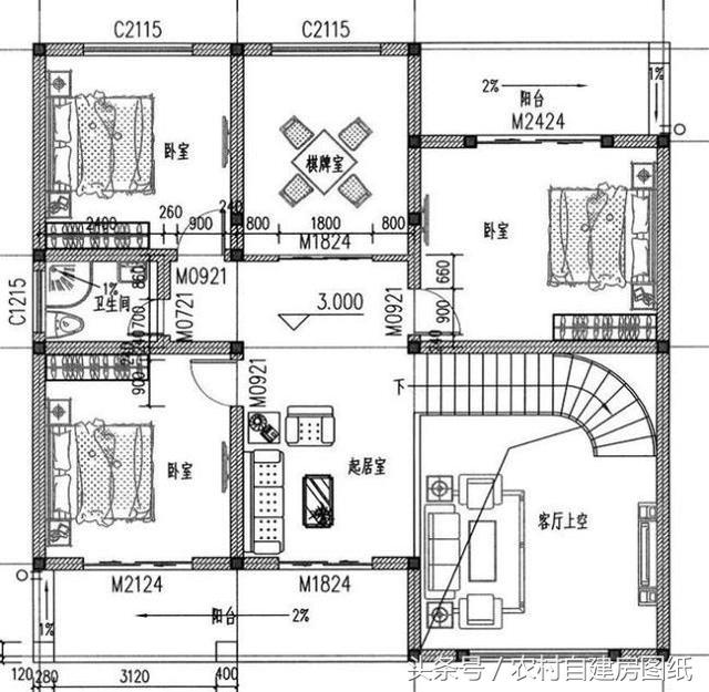 16款二層農(nóng)村別墅設(shè)計(jì)圖紙，給大家建房參考，選出自己最喜歡的小別墅