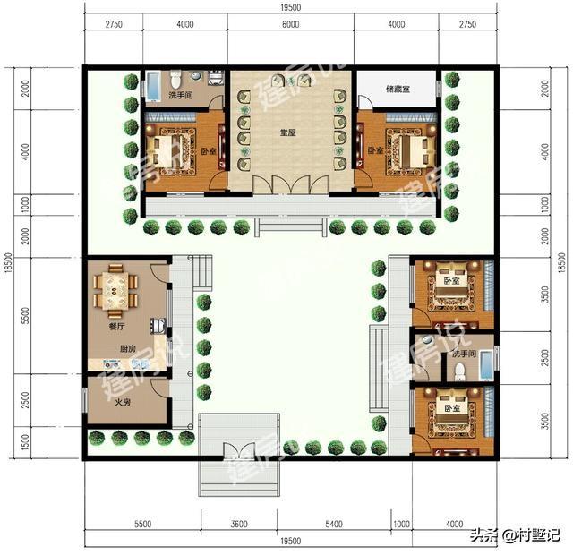 8套漂亮農(nóng)村一層別墅設(shè)計圖，經(jīng)濟實惠，住得也很舒適，農(nóng)村養(yǎng)老房，還是一層的好