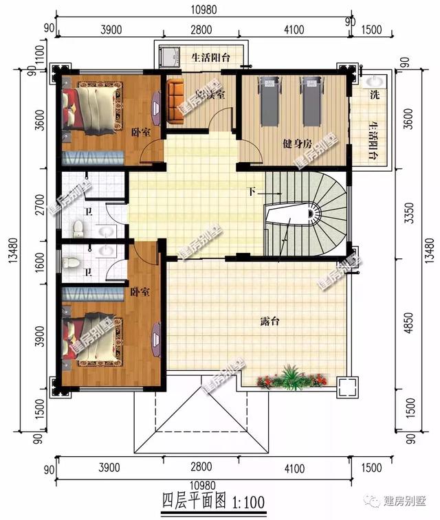 幾款開間11米左右四層自建房設(shè)計(jì)圖，隨便選一棟，就能夠讓自己圓夢