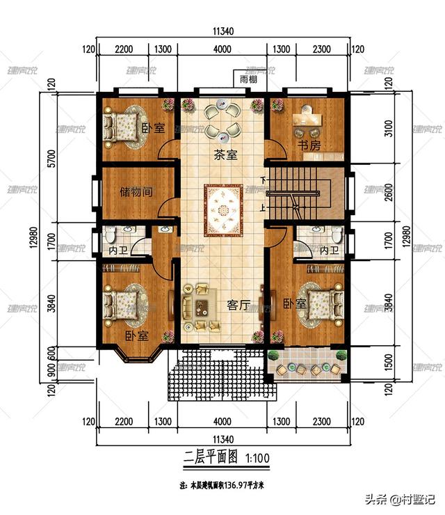 精選5款農(nóng)村別墅設(shè)計(jì)圖，款款帶車庫(kù)，有二層的和三層的，想建幾層可以根據(jù)家庭的人口來(lái)選擇
