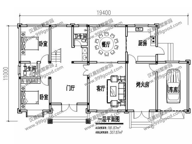 這棟實力派的農(nóng)村二層別墅占地206平，絕對會閃耀全村