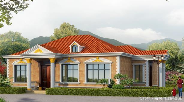 12款一層農(nóng)村別墅設(shè)計(jì)圖，美觀大方，建出來(lái)比樓房還要漂亮。