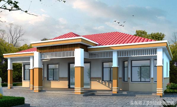 12款一層農(nóng)村別墅設(shè)計(jì)圖，美觀大方，建出來(lái)比樓房還要漂亮。