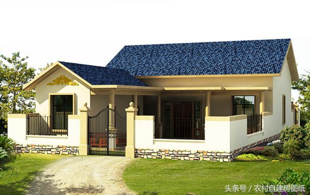 12款一層農(nóng)村別墅設(shè)計(jì)圖，美觀大方，建出來(lái)比樓房還要漂亮。