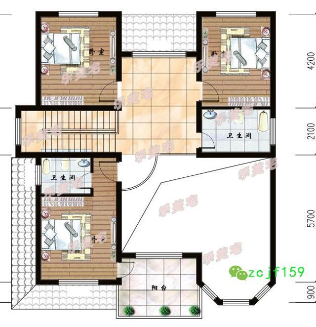 農(nóng)村二層別墅建房實拍圖及全套建筑施工圖，帶夾層車庫，建成效果很棒