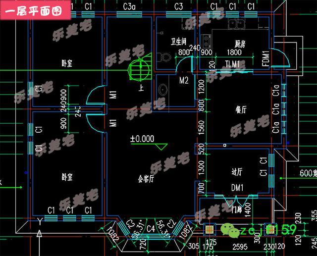 農(nóng)村二層別墅建房實拍圖及全套建筑施工圖，帶夾層車庫，建成效果很棒