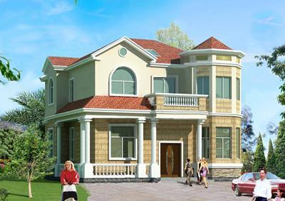 農(nóng)村二層別墅建房實拍圖及全套建筑施工圖，帶夾層車庫，建成效果很棒