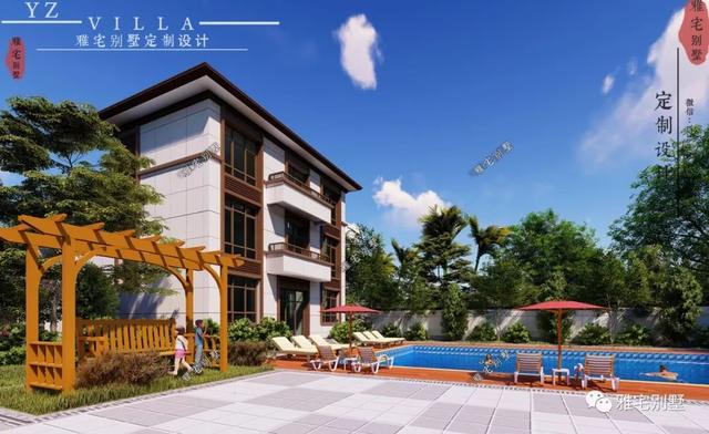 湖南常德劉先生三層新中式別墅設計圖，10.8x12米，感恩母親節(jié)