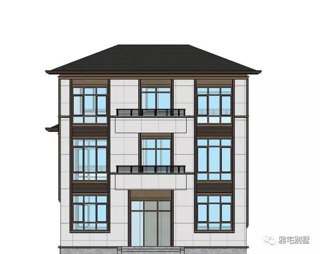 湖南常德劉先生三層新中式別墅設計圖，10.8x12米，感恩母親節(jié)