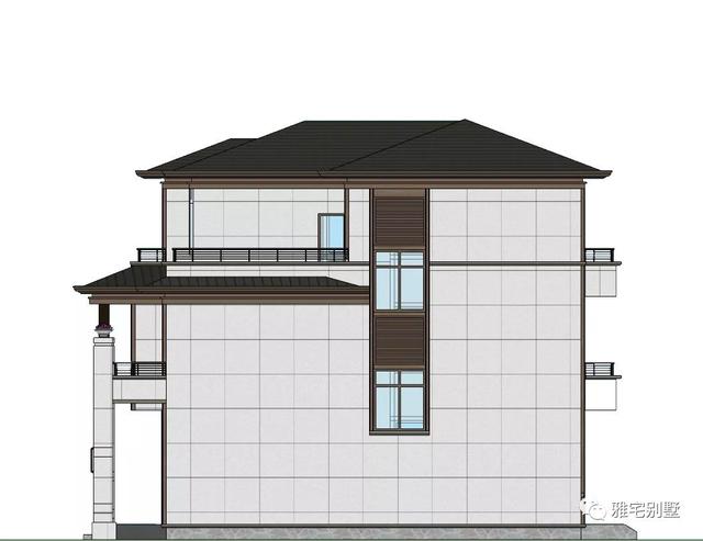 湖南常德劉先生三層新中式別墅設計圖，10.8x12米，感恩母親節(jié)