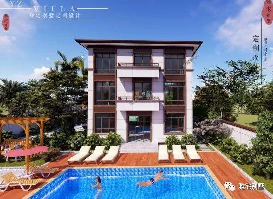 湖南常德劉先生三層新中式別墅設計圖，10.8x12米，感恩母親節(jié)