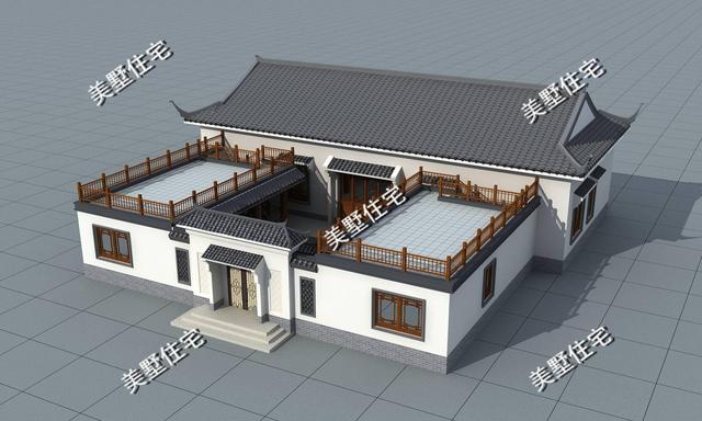 5款自建別墅設計圖，百看不厭中式風，中國人含蓄氣質(zhì)的體現(xiàn)。