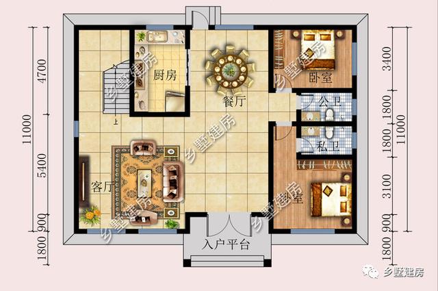 農(nóng)村二層別墅設(shè)計(jì)圖，漂亮經(jīng)濟(jì)又實(shí)用，農(nóng)村建房二層就是很好的選擇