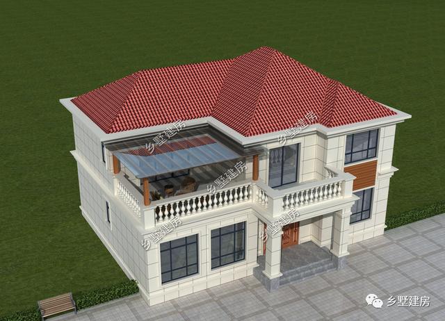 農(nóng)村二層別墅設(shè)計(jì)圖，漂亮經(jīng)濟(jì)又實(shí)用，農(nóng)村建房二層就是很好的選擇