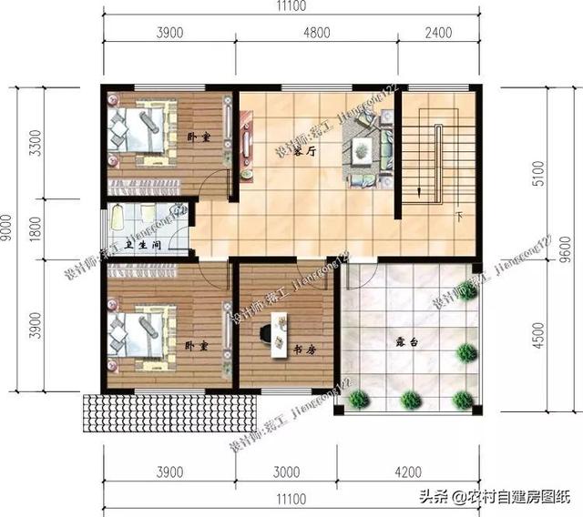 5款帶露臺的農(nóng)村別墅設計圖，這幾款別墅戶型，都帶有露臺，不管是住家還是度假都值得借鑒。