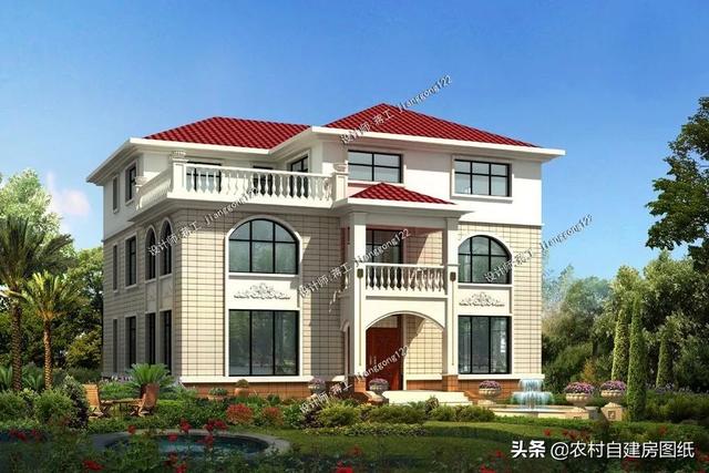 5款帶露臺的農(nóng)村別墅設計圖，這幾款別墅戶型，都帶有露臺，不管是住家還是度假都值得借鑒。