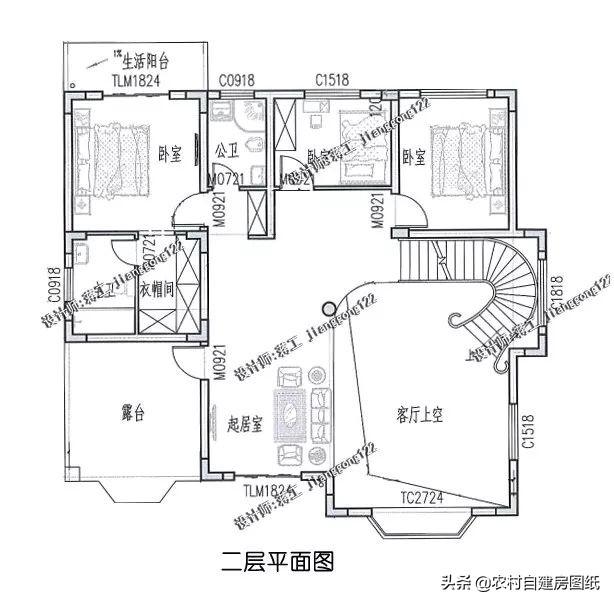 5款帶露臺的農(nóng)村別墅設計圖，這幾款別墅戶型，都帶有露臺，不管是住家還是度假都值得借鑒。