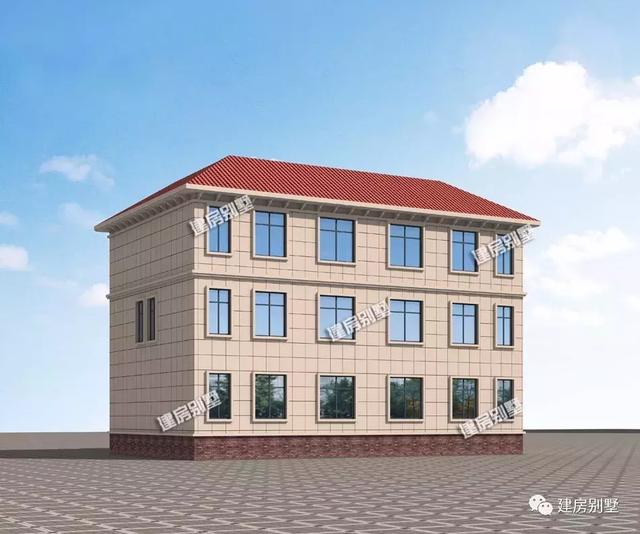 四開間設(shè)計(jì)的三層雙拼別墅設(shè)計(jì)圖，兩戶家庭都有各自的獨(dú)立生活區(qū)域，又能保持一定的聯(lián)系性