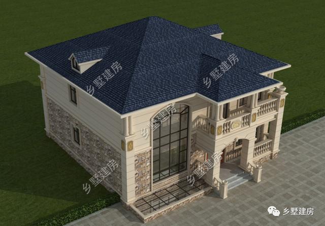 兩層簡歐風別墅設計圖，地下室+挑空客廳，功能齊全，樣式美觀。農(nóng)村自建房中的完美選擇