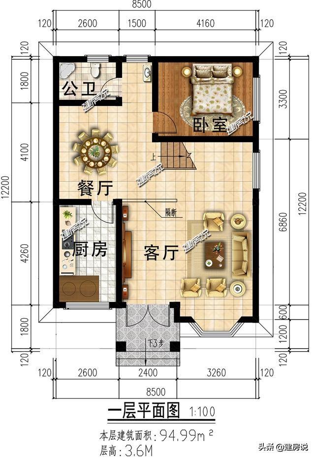 5款三層農(nóng)村別墅設(shè)計(jì)圖，建一棟外觀耐看，布局大氣的別墅