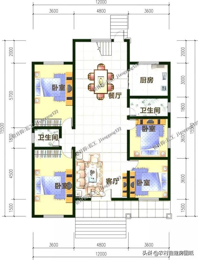 2024年7棟最新一層農村別墅設計圖，有豪華范的，有實用派的，有你喜歡的嗎？