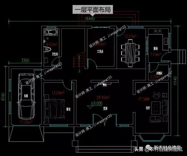 4款帶車庫的二層別墅設(shè)計(jì)圖，在農(nóng)村建房戶型中，建的最多的還是經(jīng)濟(jì)實(shí)用的二層別墅，面積不需要太大，功能要齊全，堂屋、車庫、