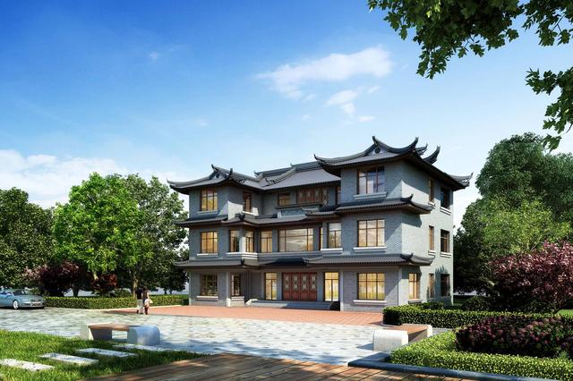 最受歡迎的四套自建中式別墅設(shè)計圖，新中式原來這么美，怪不得那么多人建，心動了！