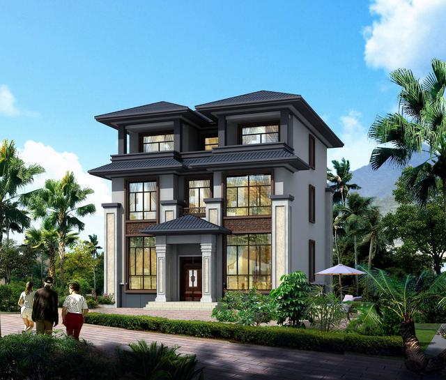 最受歡迎的四套自建中式別墅設(shè)計圖，新中式原來這么美，怪不得那么多人建，心動了！