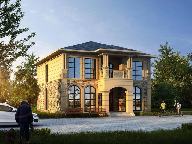 占地150平實(shí)力派二層別墅設(shè)計(jì)圖，細(xì)節(jié)講究，造型雅致